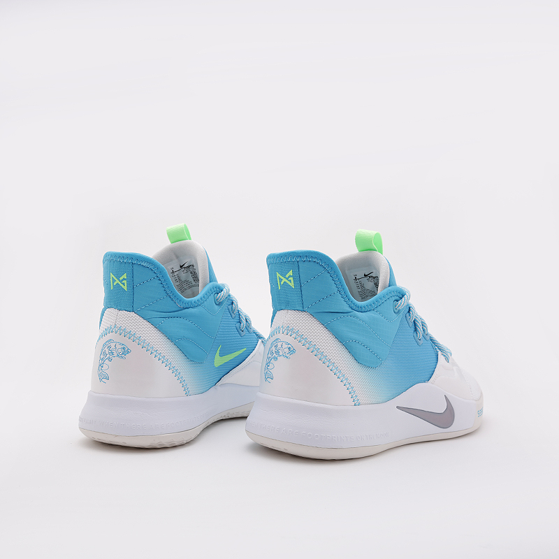 мужские белые баскетбольные кроссовки Nike PG 3 AO2607-005 - цена, описание, фото 5